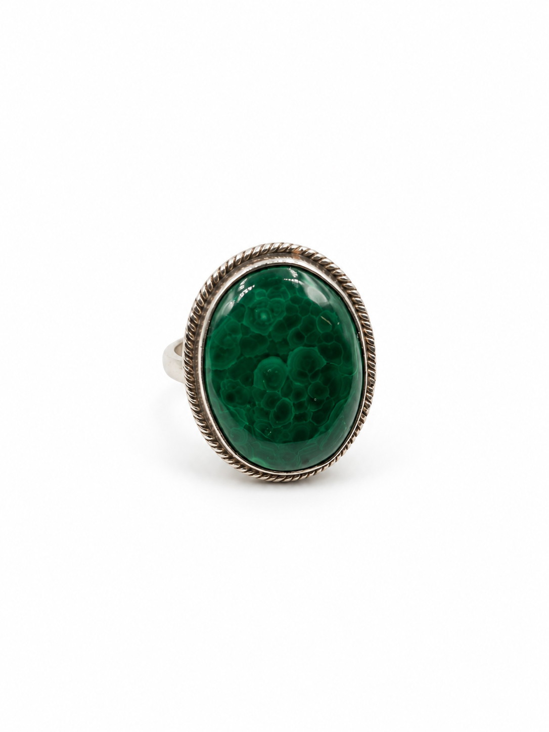 Ring - Malachite Silver